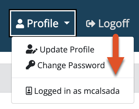 Divider in Profile dropdown